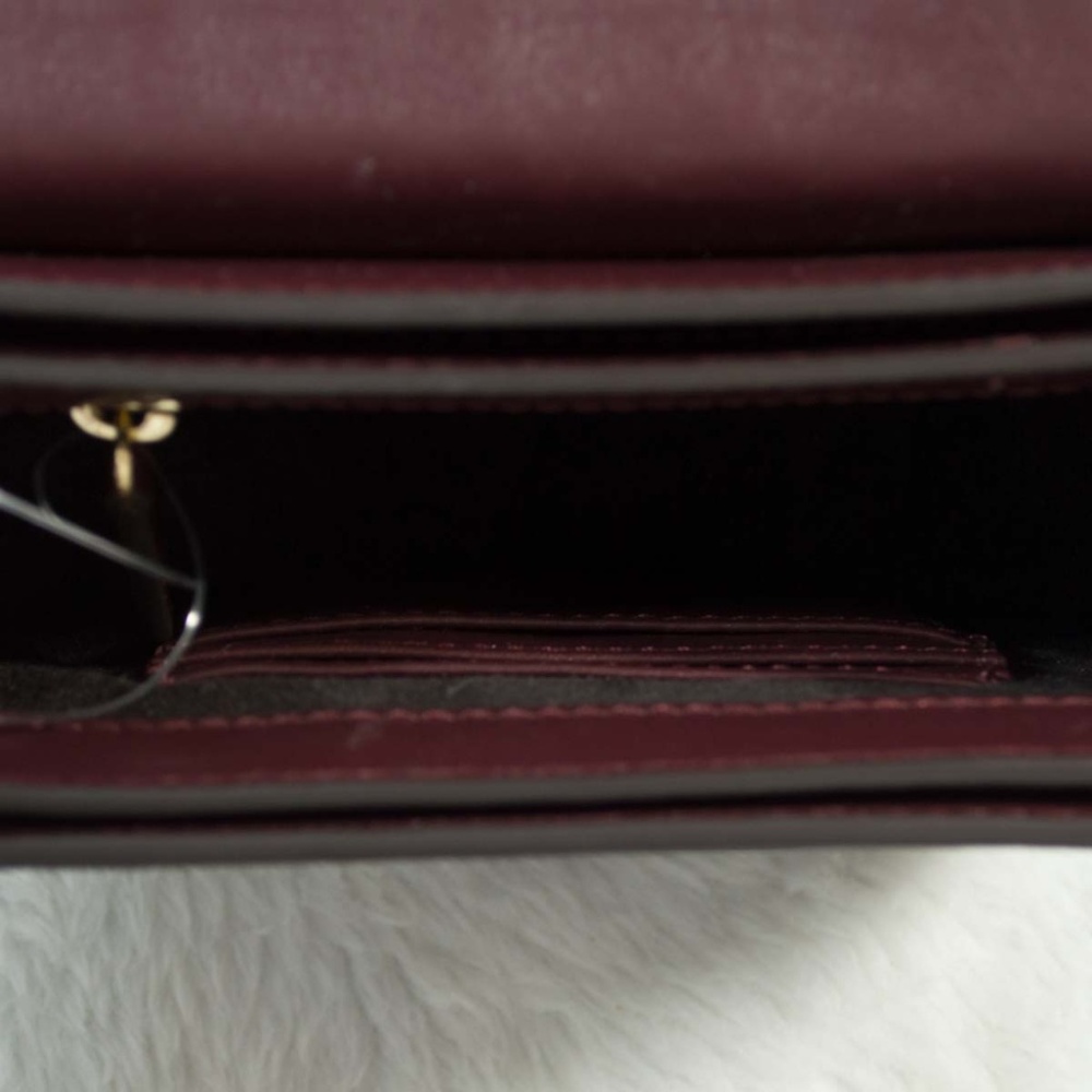 MICHAEL KORS CARY Oxblood Saddle Crossbody - Picture 11 of 13